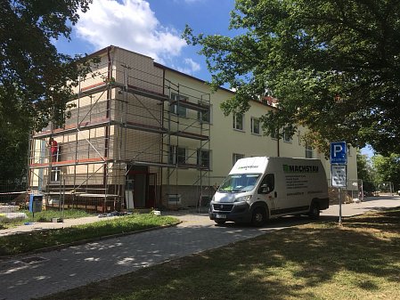 Zateplení mezistřešního prostoru budovy nukleární medicíny v Kyjově
